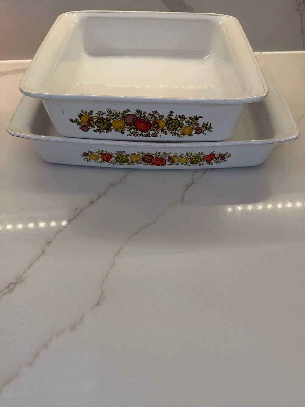 Corningware Spice of life Baking Dishes- Set of 2